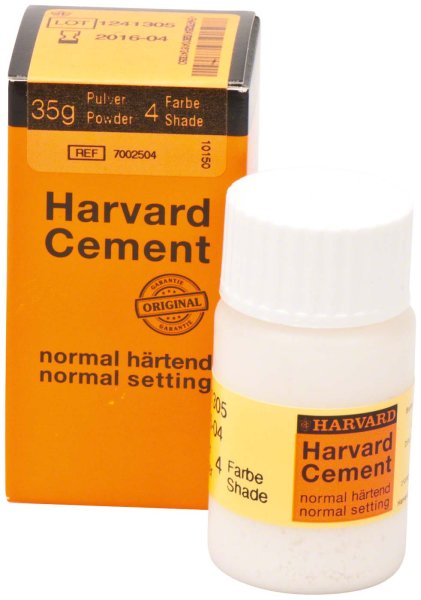 Harvard Cement normal härtend Pulver 35 g Pulver 4 - hellgelb