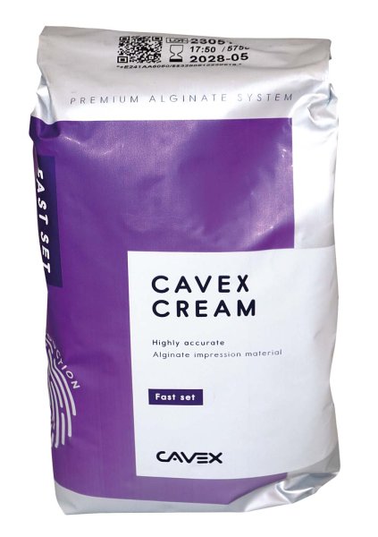 CAVEX Cream Alginate **Beutel** 500 g Fast Set bubble-gum, purple