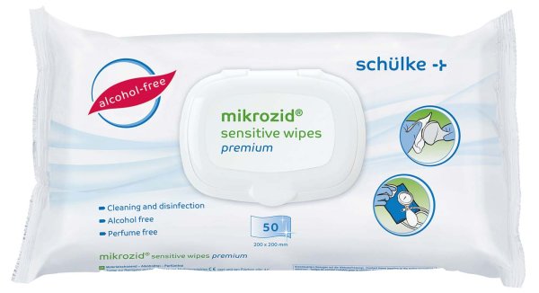 mikrozid® sensitive wipes **Soft-Nachfüllpackung** 50 Stück premium