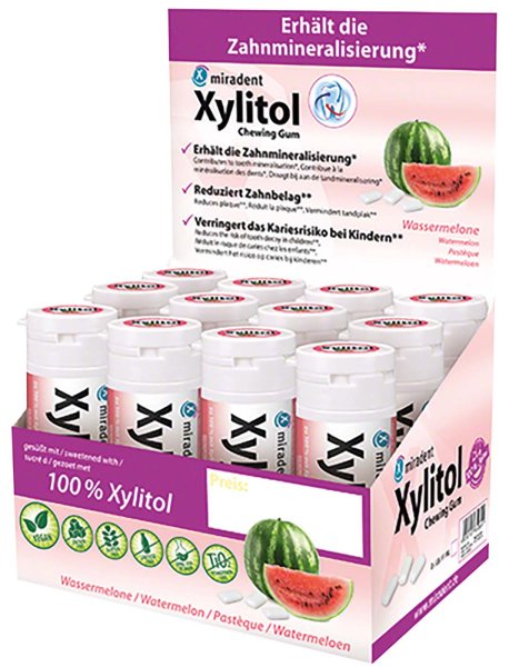 Xylitol Chewing Gum **Display** 12 x 30 Stück Wassermelone