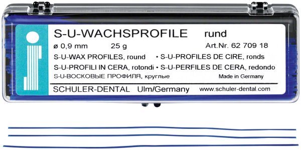 S-U-Wachsprofile 25 g Wachsprofile rund, 0,9 mm