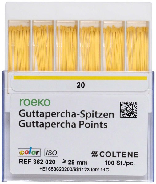 Guttapercha ISO color 100 Stück ISO 020