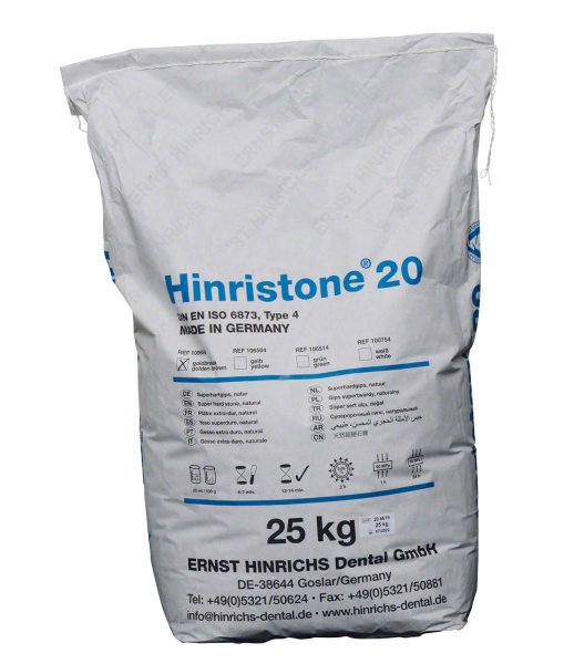 Hinristone® 20 **Sack** 25 kg Superhartgips goldbraun