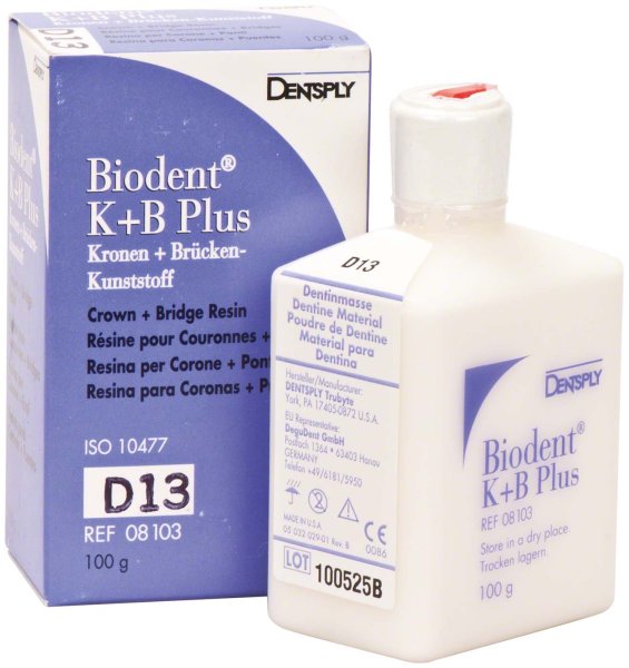 Biodent® K+B Plus Massen 100 g Pulver dentin 13