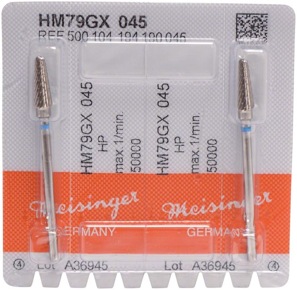 HM-Fräser GX 2 Stück kreuzverzahnt, blau standard, HP, Figur 194, 12,7 mm, ISO 045