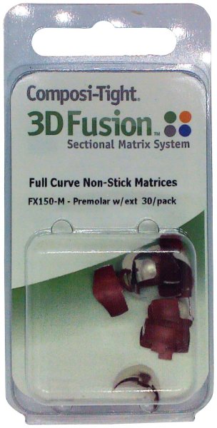 Composi-Tight® 3D Fusion™ 30 Matrizenbänder rot, 6 mm, für Prämolare