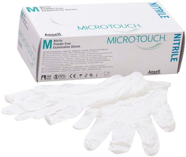 MICRO-TOUCH® Nitrile 150 Stück puderfrei, weiß, M