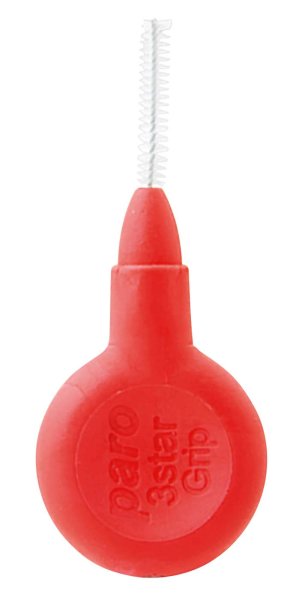 paro® ISOLA 3STAR-Grip Ø 2 mm, medium, Weichgummigriff, mit Schutzkappe, rot