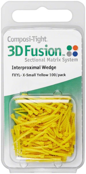 Composi-Tight® 3D Fusion™ Keile 100 Stück gelb, ultra-fein
