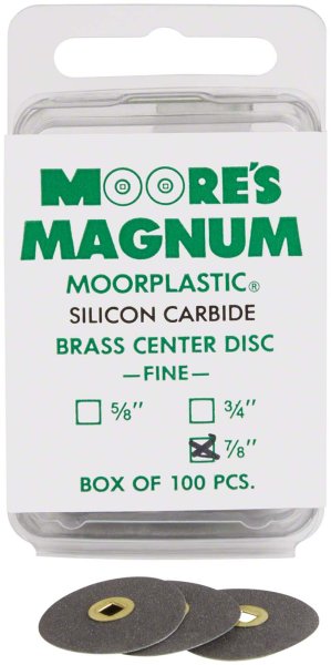 MAGNUM MOORPLASTIC Scheiben 100 Stück Siliciumcarbid Belag, fein, Ø 22 mm