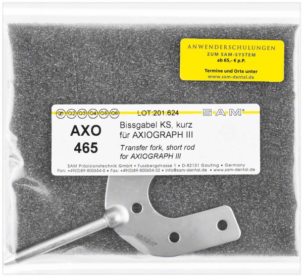 Bissgabeln kurze Stange, sterilisierbar für AXIOGRAPH III