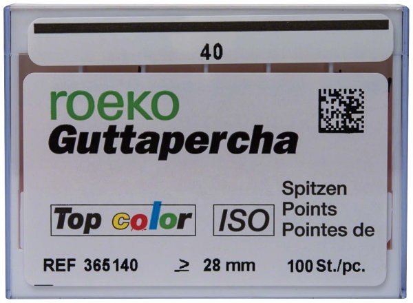 roeko Guttapercha Spitzen Top color 100 Stück ISO 040