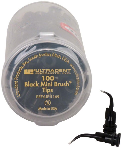 Black Mini Brush® Tip 100 Stück Ø 1 mm