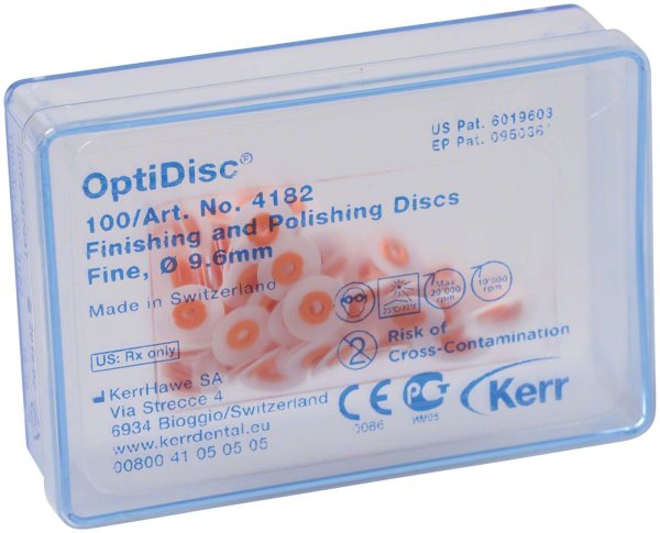 OptiDisc® **Nachfüllpackung** 100 Stück unmontiert, orange fein, Ø 9,6 m