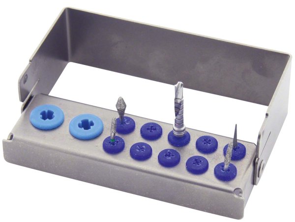 Multi Holder für 10+2 Instrumente, blau, Größe: 10 x 2,5 x 4,2 cm