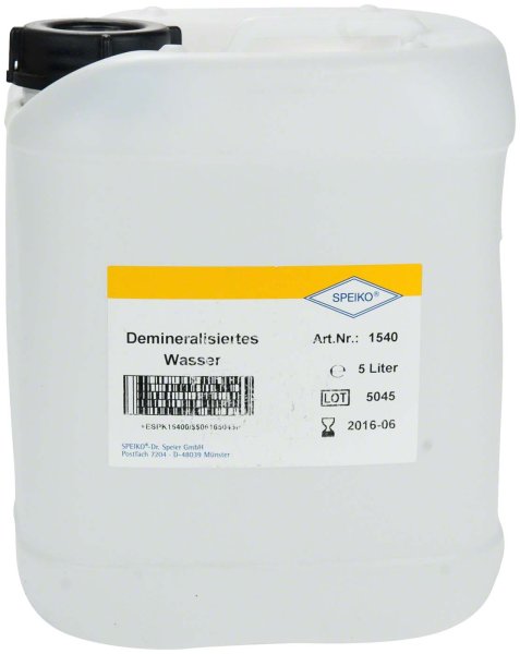 Demineralisiertes Wasser 5 Liter