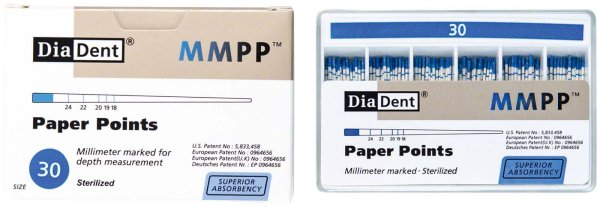 DiaDent® Papierspitzen 200 Stück ISO 030