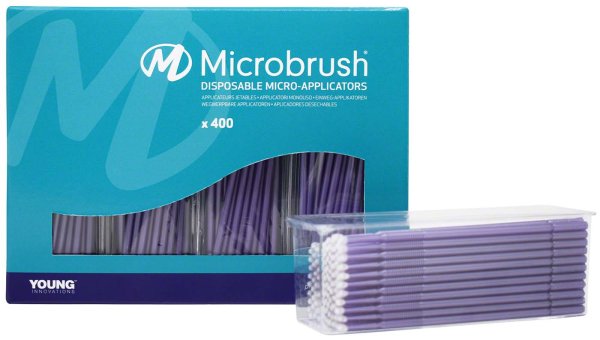 Microbrush® Applikatoren Plus Serie 400 Stück violett, regulär 2 mm