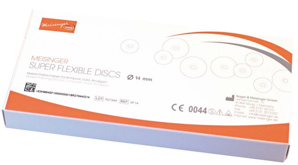 Super Flexible Discs 100 Stück unm. (grob, mittel, fein, super fein), HP, Ø 14 mm, 1 Mandrell