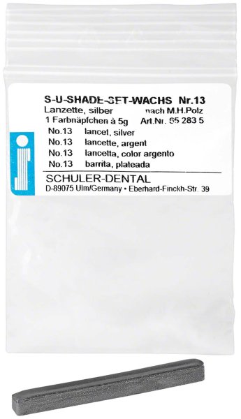S-U-Shade-Set 5 g Farbnäpfchen Lanzette silber