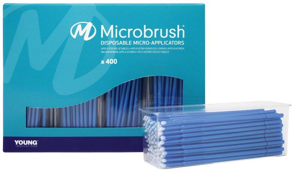 Microbrush® Applikatoren Plus Serie 400 Stück blau, regulär 2 mm