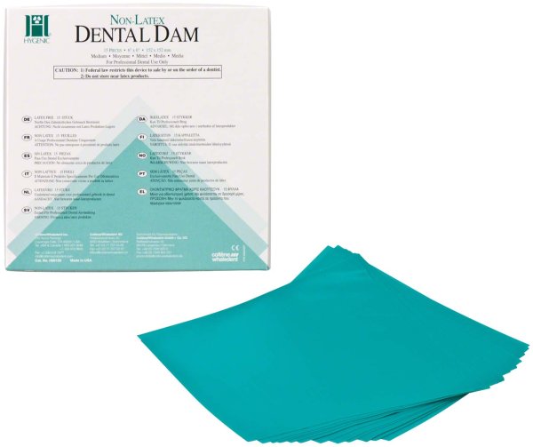 HYGENIC® Dental Dam Non-Latex 15 Stück Erwachsene