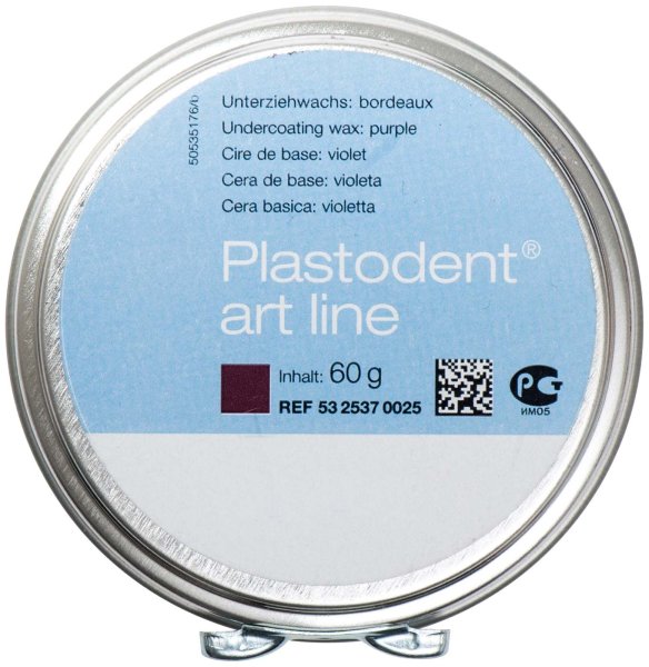 Plastodent® art line 60 g Unterziehwachs bordeaux/opak, hart, kontraktionsfrei