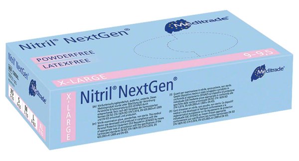 Nitril® NextGen® 100 Stück puderfrei, hell-blau, XL