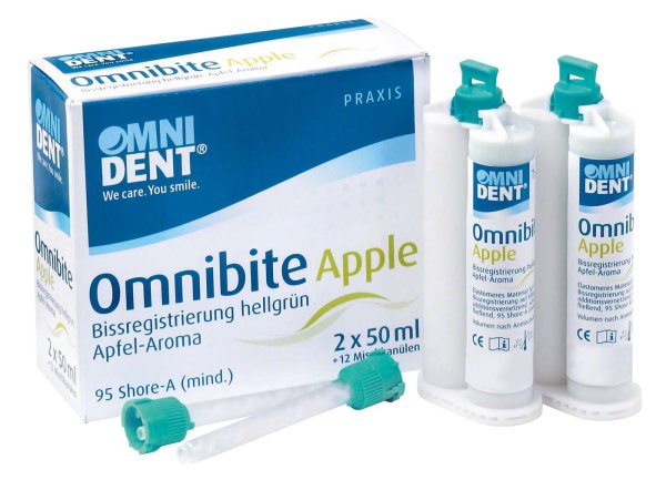 Omnibite Apple 2 x 50 ml Doppelkartusche, 12 Mischkanülen