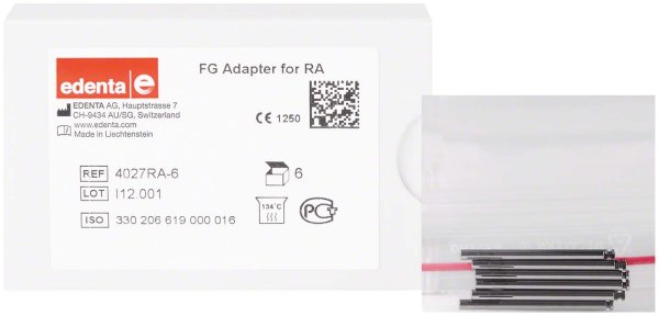 Adapter FG 6 Stück von FG auf RA, Länge: 34 mm, ISO 016