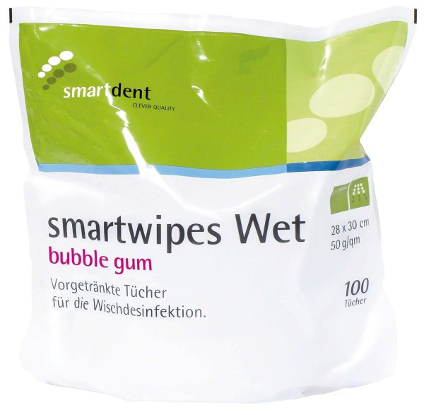 smartwipes Wet **Beutel** 100 Stück gum, 28 x 30 cm