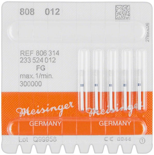 Diamanten 808 5 Stück blau mittel, FG, Figur 233 Birne, 2,7 mm, ISO 012