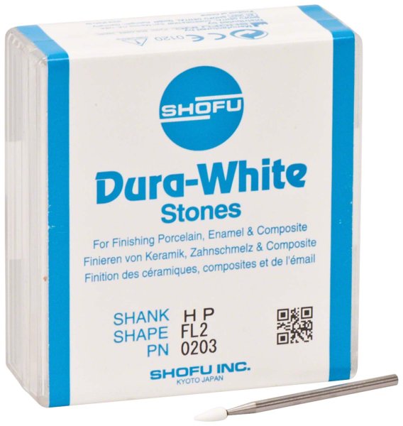 Dura-White-Steine 12 Stück FL2, HP, ISO 025