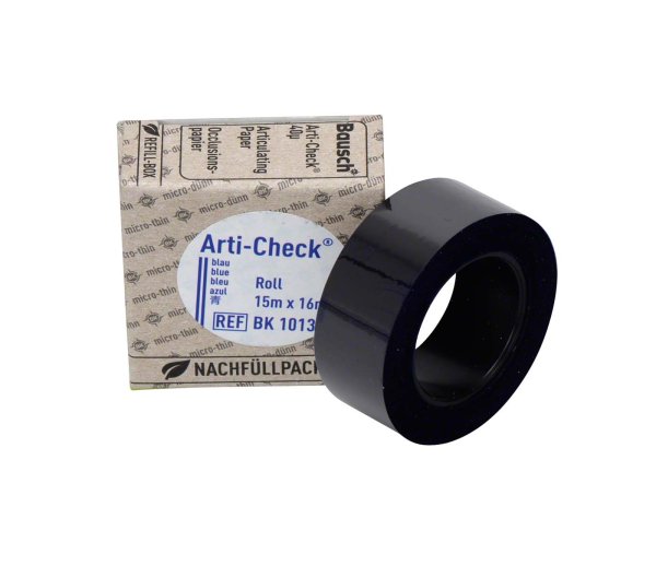 Occlusionspapier Arti-Check® 40 µ **Nachfüllpackung** 15 m blau, 16 mm, BK 1013