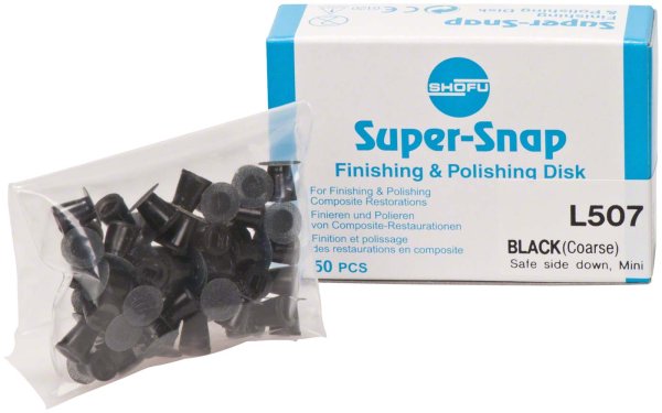 Super-Snap® **Nachfüllpackung** 50 Scheiben, schwarz, Körnung grob, mini