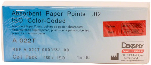Papierspitzen steril 30 Stück ISO 015-040