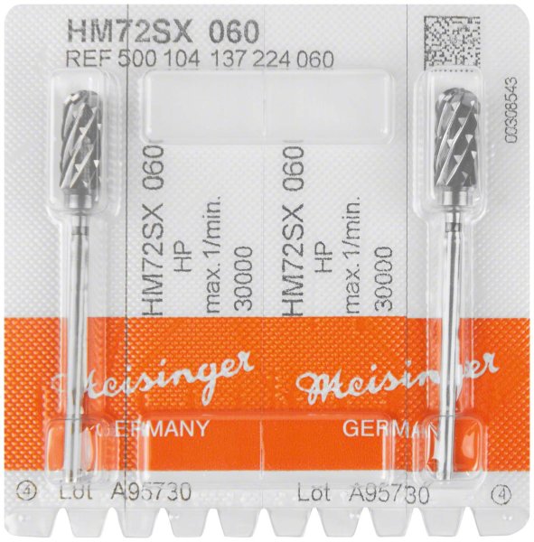 HM-Fräser SX 2 Stück kreuzverzahnt, schwarz supergrob, HP, Figur 137, 13,7 mm, ISO 060