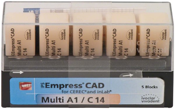 IPS Empress® CAD Multi for CEREC 5 Stück Gr. C14, A1