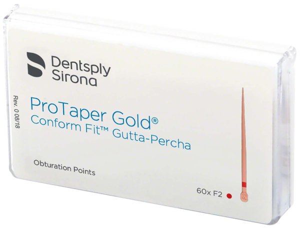 ProTaper Gold® Conform Fit™ Guttaperchaspitzen 60 Stück F2