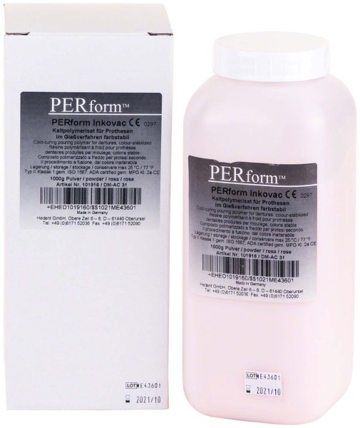 PERform™ Inkovac Gießkunststoffe 1 kg Pulver rosa