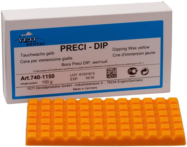 PRECI-DIP 150 g Tauchwachs gelb