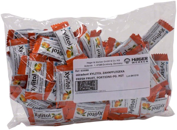 Xylitol Chewing Gum 100 x 2 Stück Frucht