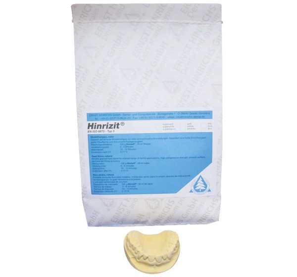 Hinrizit® **Sack** 25 kg Modellhartgips gelb