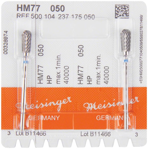 HM-Fräser S 2 Stück blau standard, HP, Figur 237, 10,7 mm, ISO 050