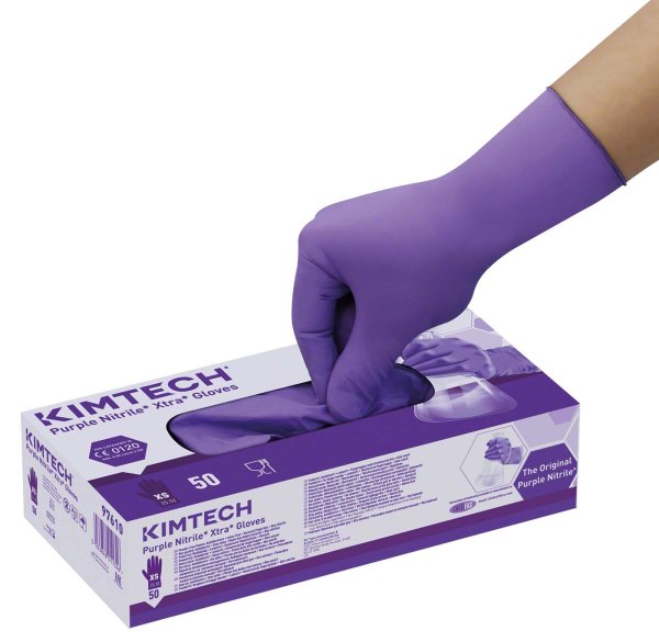 Kimtech™ Purple Nitrile™Xtra™ Gloves **Karton** 10 x 50 Stück lila, L