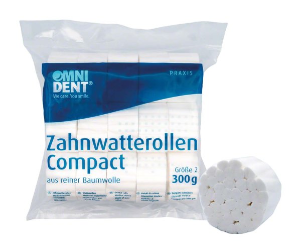 Zahnwatterollen Compact 300 g Ø 10 mm, Größe 2