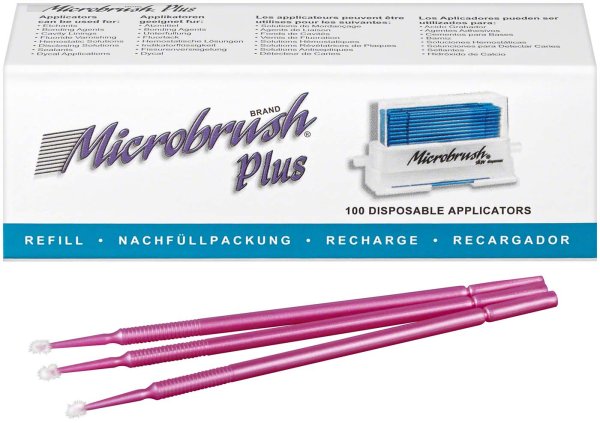 Microbrush® Applikatoren Plus Serie 100 Stück pink, fein 1,5 mm