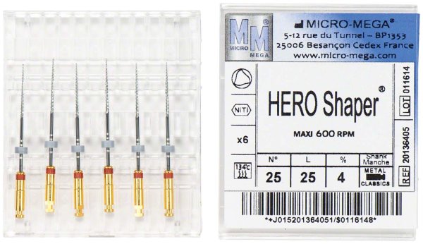HERO Shaper® Classic 6 Stück 25 mm, 4 %, ISO 025