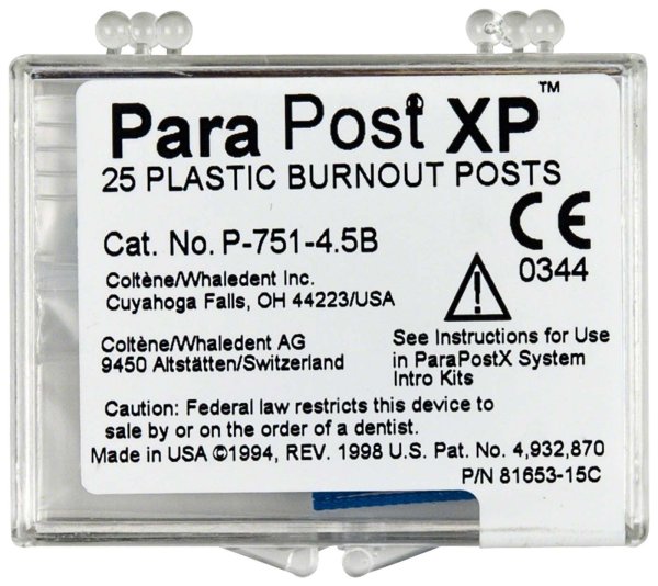 ParaPost® XP™ Ausbrennstifte **Bulkpackung** 25 Stück Ø 1,14 mm