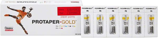 ProTaper Gold® Papierspitzen 180 Stück F1-F5